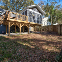 Interior view screen porch