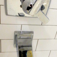 Modern tub faucet