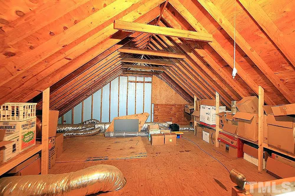 Photo of attic before renovation