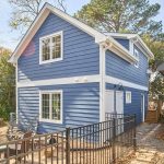 Blue two-story ADU
